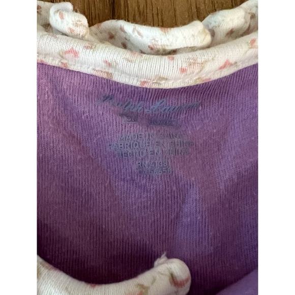 Ralph Lauren Baby Girls‎ Footless Collared 1 pc Outfit Sleepsuit 3 Months - Picture 3 of 3